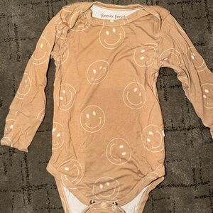 Forever French Kids Tan Smiley Face One Piece